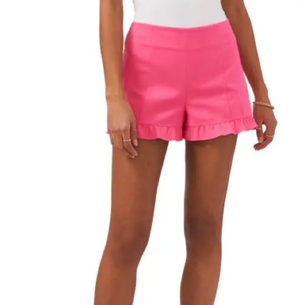 1. State Pink Ruffle Shorts
